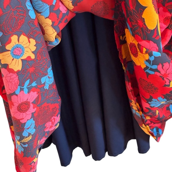 Modcloth Floral Midi Sleeveless Flowy Dress Size Medium - Picture 7 of 9